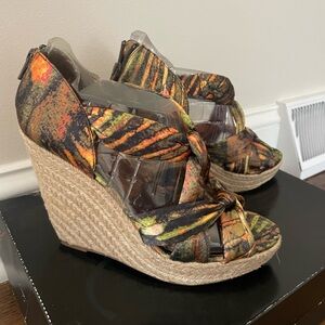 Carlos Santana Multicolor Espadrilles Size 8.5